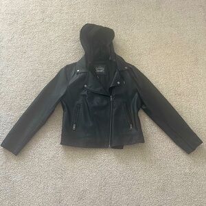 Levi’s Faux Leather Motorcycle Jacket Size Large